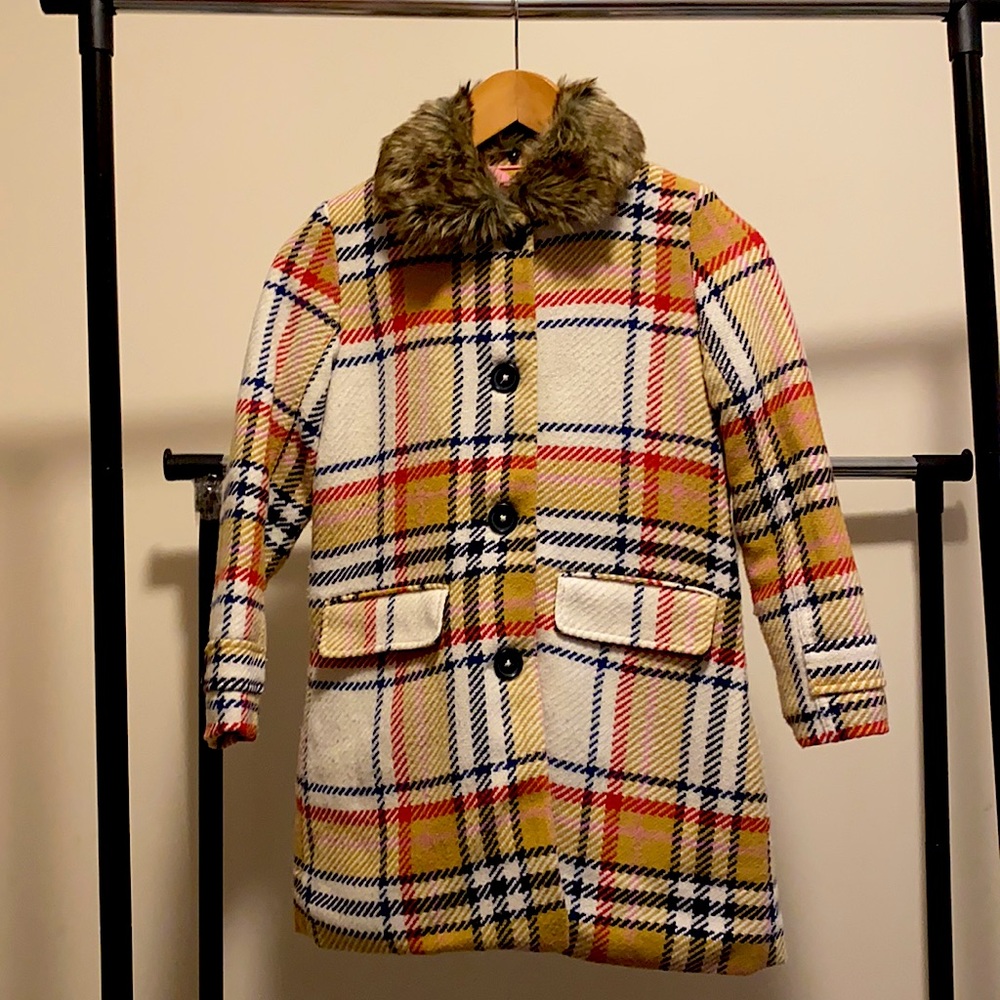 Mini Boden wool coat in size 7-8.